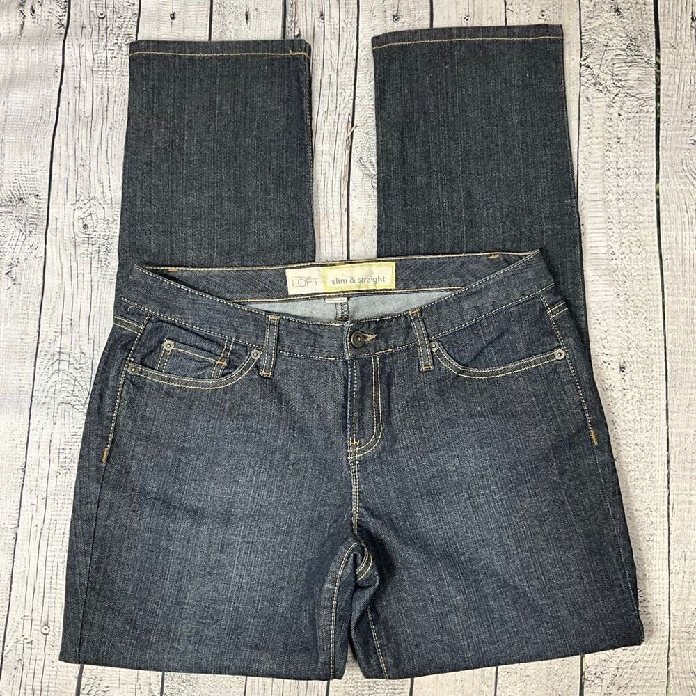 LOFT Slim Straight Jeans